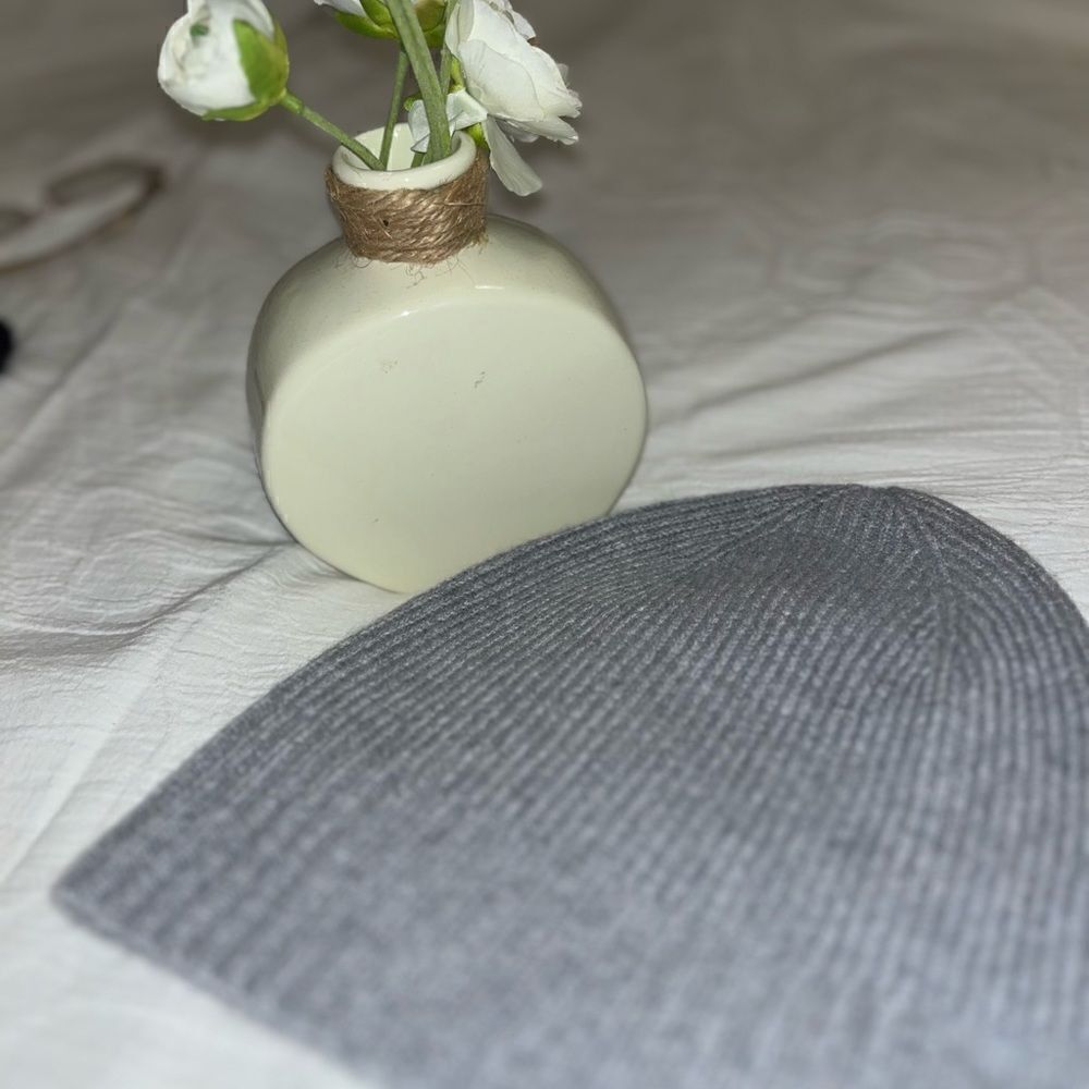 Nordstrom 100% Cashmere Beanie In Gray